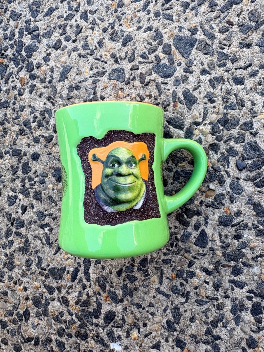Vintage 2007 Universal Studios Shrek 4-D Mug